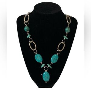 NEW Faux Turquoise Stone Necklace